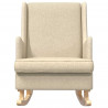 Fotel bujany Kremowy 62 x 80 x 85 cm tkanina