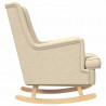 Fotel bujany Kremowy 62 x 80 x 85 cm tkanina
