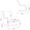 Fotel bujany Niebieski 62 x 80 x 85 cm tkanina