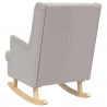 Fotel bujany Jasnoszary 62 x 80 x 85 cm Tkanina owcza
