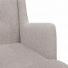 Fotel bujany Jasnoszary 62 x 80 x 85 cm Tkanina owcza