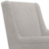 Fotel bujany Jasnoszary 62 x 80 x 85 cm Tkanina owcza