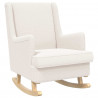 Fotel bujany Kremowy 62 x 80 x 85 cm Tkanina owcza
