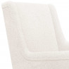 Fotel bujany Kremowy 62 x 80 x 85 cm Tkanina owcza