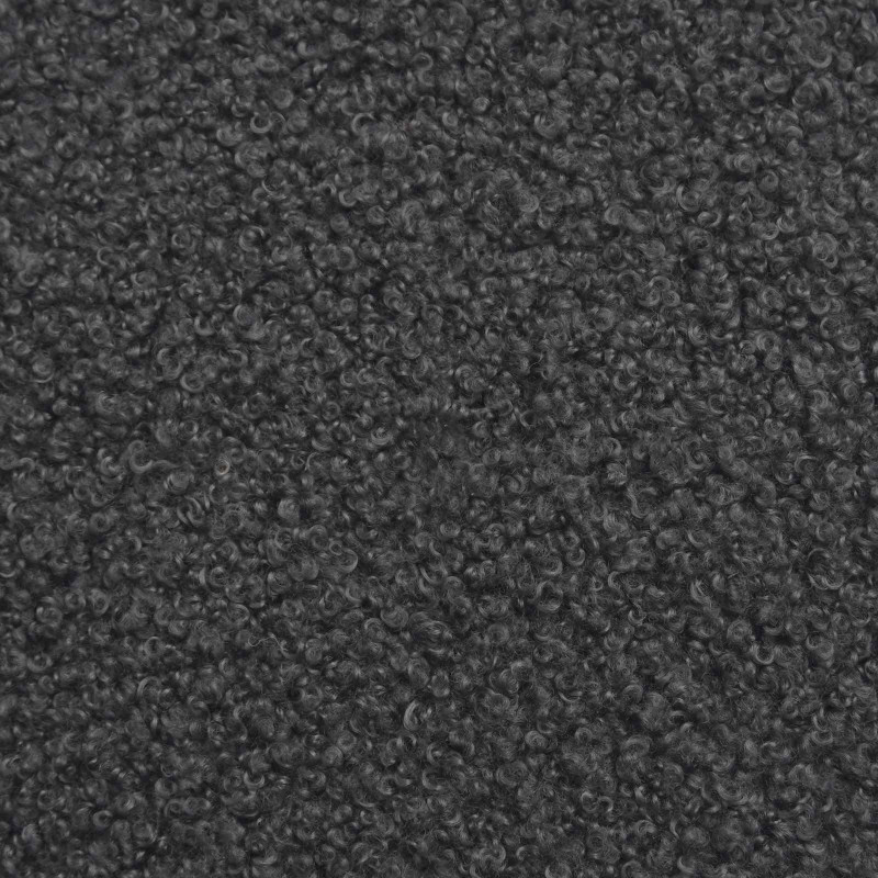 Fotel bujany Ciemnoszary 62 x 80 x 85 cm Tkanina owcza