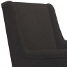 Fotel bujany Czarny 62 x 80 x 85 cm Tkanina owcza