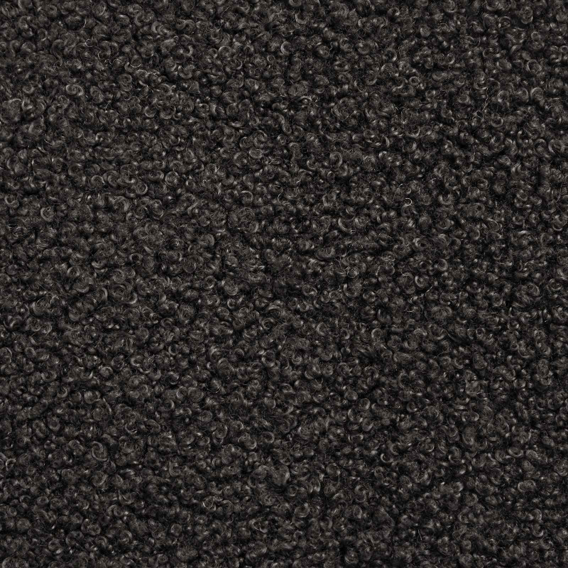 Fotel bujany Czarny 62 x 80 x 85 cm Tkanina owcza