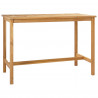 Stół barowy naturalny 150 x 75 x 105 cm Lite drewno teakowe