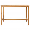 Stół barowy naturalny 150 x 75 x 105 cm Lite drewno teakowe