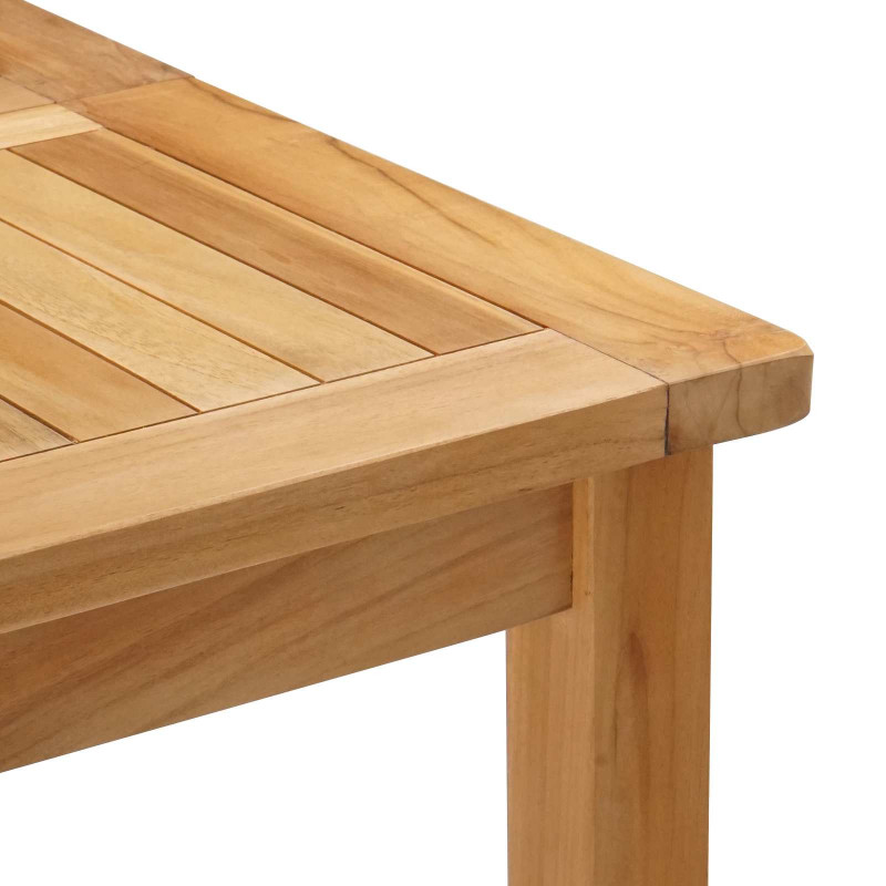 Stół barowy naturalny 150 x 75 x 105 cm Lite drewno teakowe