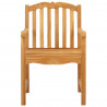 Krzesło Ogrodowe 2 pcs naturalny 58 x 60 x 93 cm