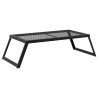 Składany Grill Campingowy Czarny 58 x 31 x 2 cm Stal stopowa