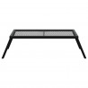 Składany Grill Campingowy Czarny 58 x 31 x 2 cm Stal stopowa