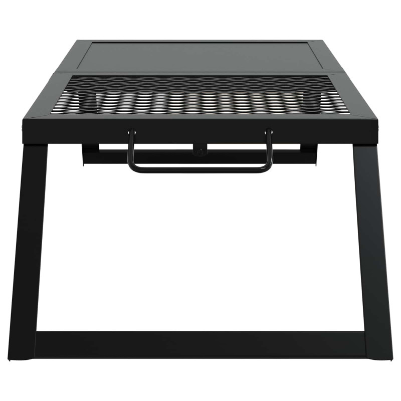 Składany Grill Campingowy Czarny 31,5 x 26,5 x 4 cm