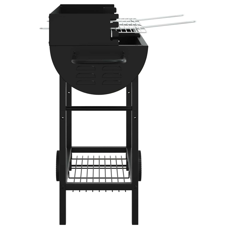 Grill węglowy 96,5 x 42,5 x 88,5 cm Czarny