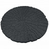 Kamień kroczący 6 pcs Czarny Ø 45 x 1,8 cm Guma