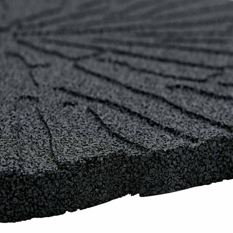 Kamień kroczący 6 pcs Czarny Ø 45 x 1,8 cm Guma
