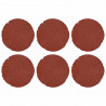 Kamień kroczący 6 pcs Czerwony Ø 45 x 1,8 cm Guma