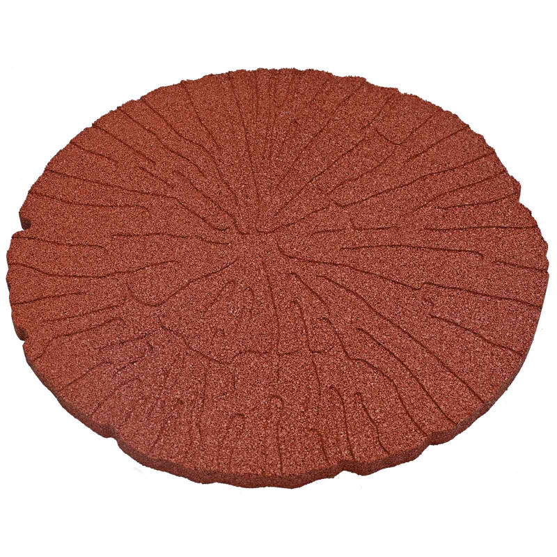 Kamień kroczący 6 pcs Czerwony Ø 45 x 1,8 cm Guma