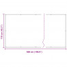Ekran balkonowy Biały 110 x 500 cm Materiał Oxford