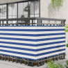 Ekran balkonowy Niebieski i biały 100 x 1000 cm Materiał Oxford