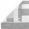Ekran balkonowy Jasnoszary i biały. 75 x 700 cm