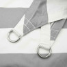 Żagiel przeciwsłoneczny Jasnoszary i biały. 3 x 3 m