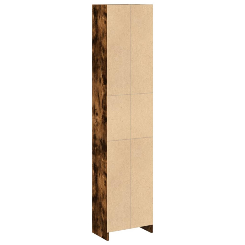 Regał, przydymiony dąb, 40x24x176 cm, materiał drewnopochodny