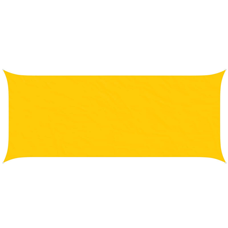 Żagiel przeciwsłoneczny żółty 6 x 2,5 m 100% poliester Oxford