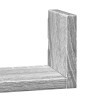 Półki ścienne, 3 szt, szary dąb sonoma, materiał drewnopochodny