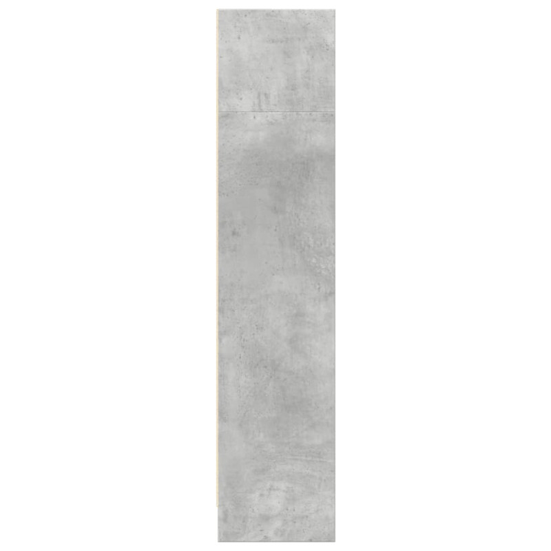 Regał, szarość betonu, 80x24x109 cm, materiał drewnopochodny
