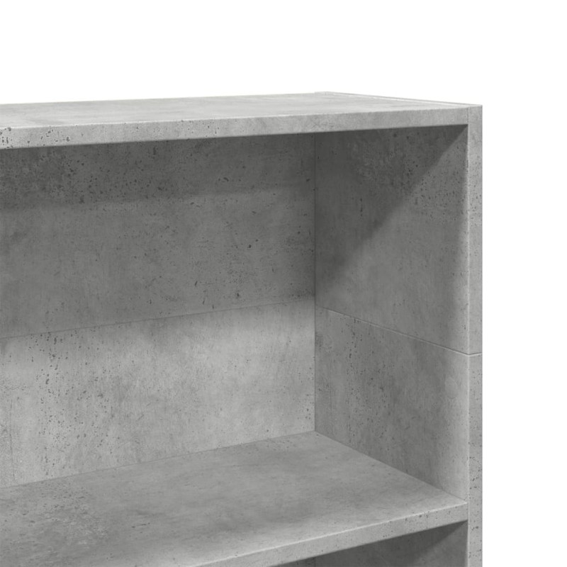 Regał, szarość betonu, 80x24x109 cm, materiał drewnopochodny