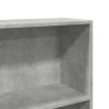 Regał, szarość betonu, 80x24x109 cm, materiał drewnopochodny
