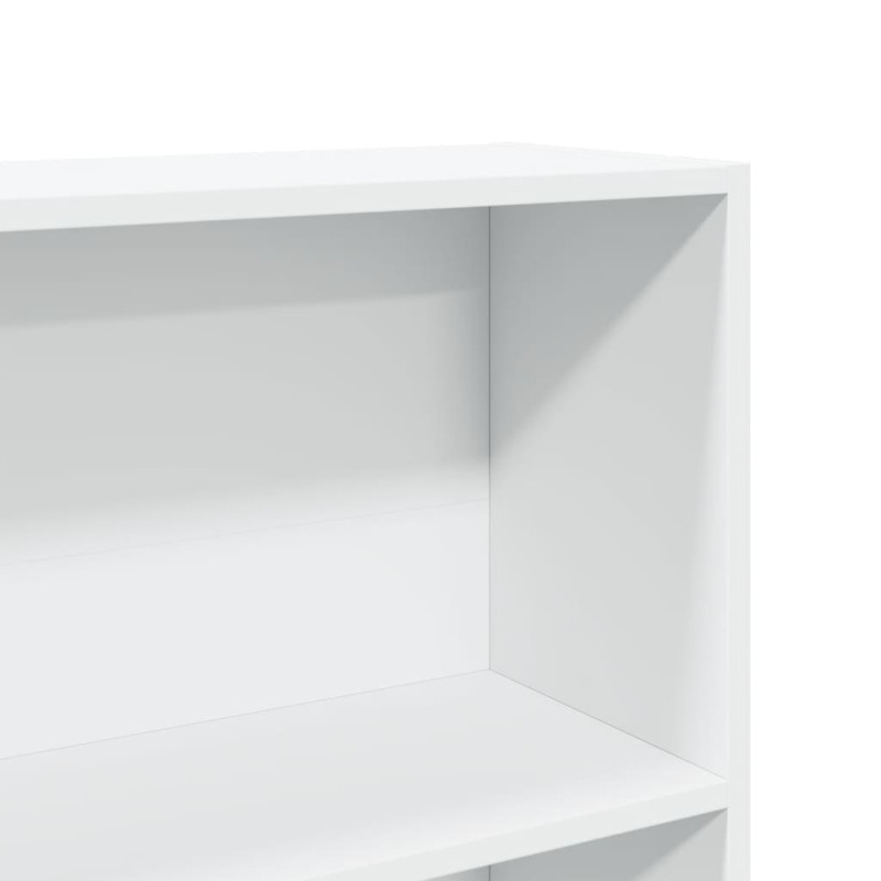 Regał, biały, 80x24x143 cm, materiał drewnopochodny