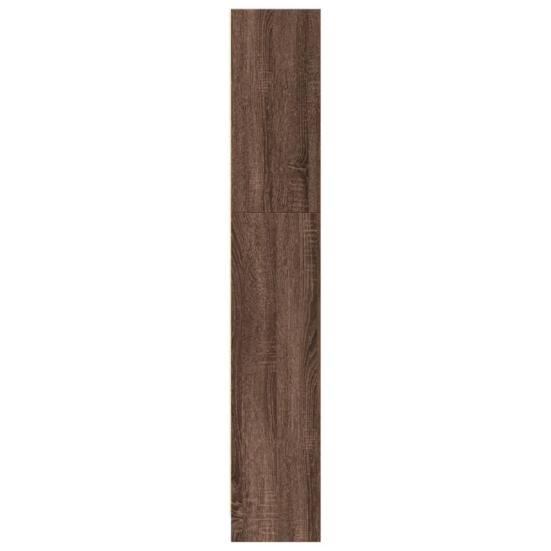Regał, brązowy dąb, 80x24x143 cm, materiał drewnopochodny