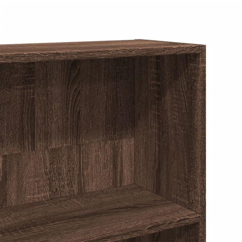 Regał, brązowy dąb, 80x24x143 cm, materiał drewnopochodny