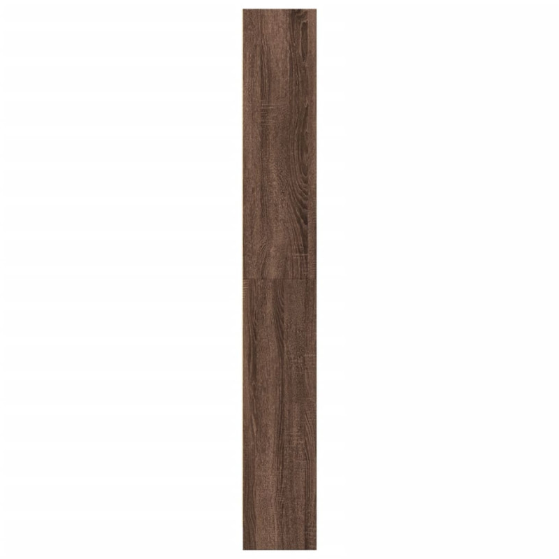Regał, brązowy dąb, 80x24x176 cm, materiał drewnopochodny