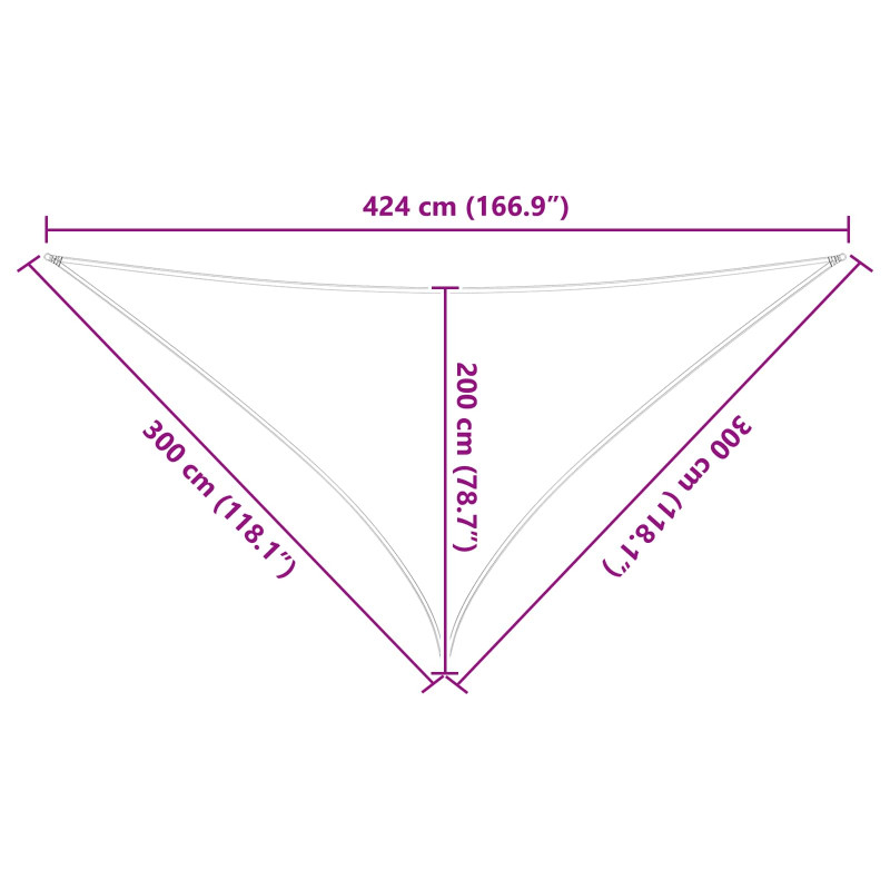 Żagiel przeciwsłoneczny Pomarańczowy i brązowy 3 x 3 x 4,24 m