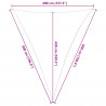 Żagiel przeciwsłoneczny Niebieski i biały 4 x 5 x 5 m