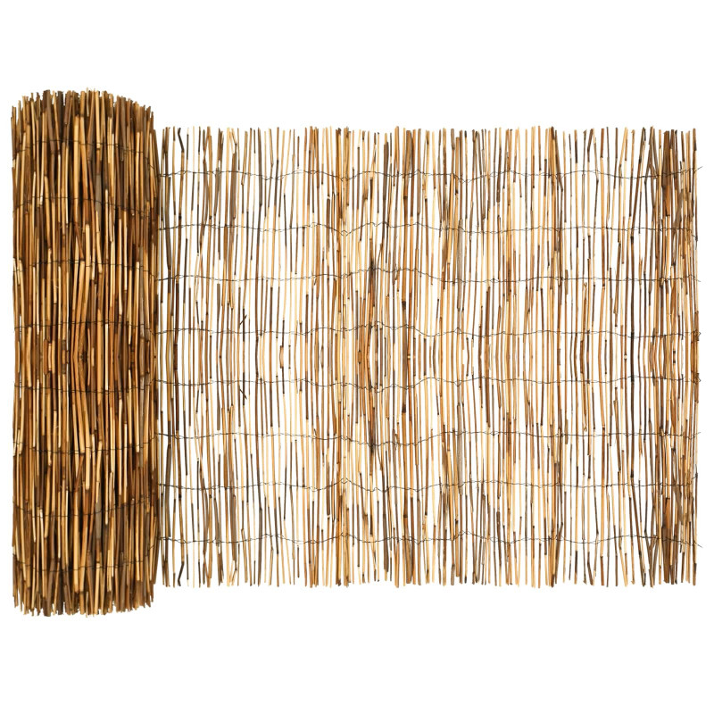Ogrodzenie Ogrodowe Węglowy 400 x 80 cm Trzcina