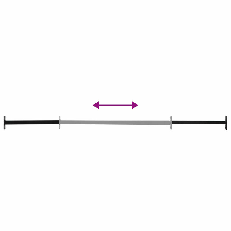 Regulowany zabezpieczenie okienne 6 pcs Czarny Stal