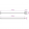Regulowany zabezpieczenie okienne 6 pcs Czarny Stal