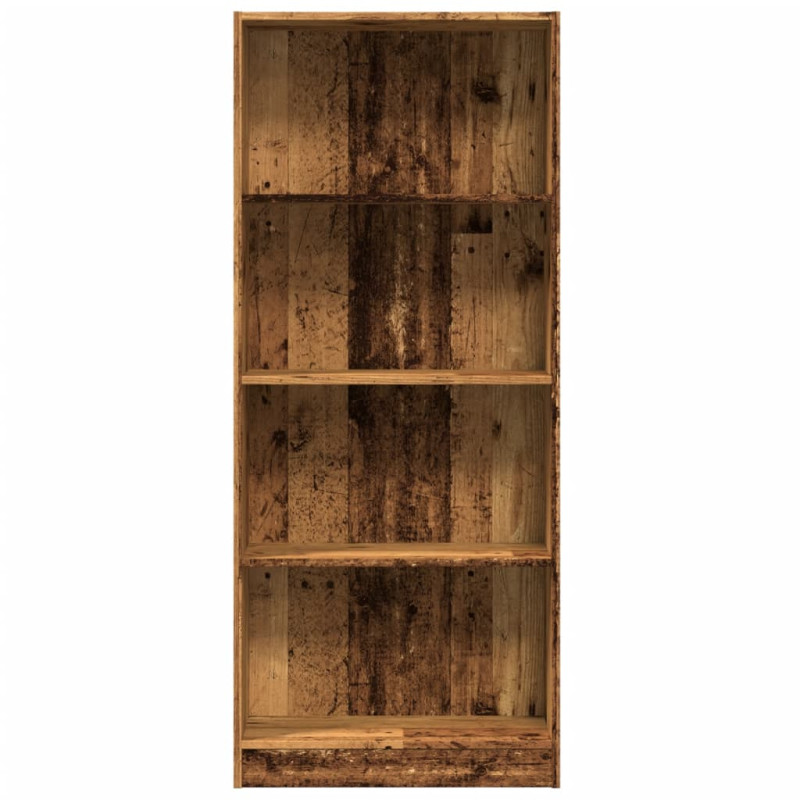 Regał, stare drewno, 60x24x143 cm, materiał drewnopochodny