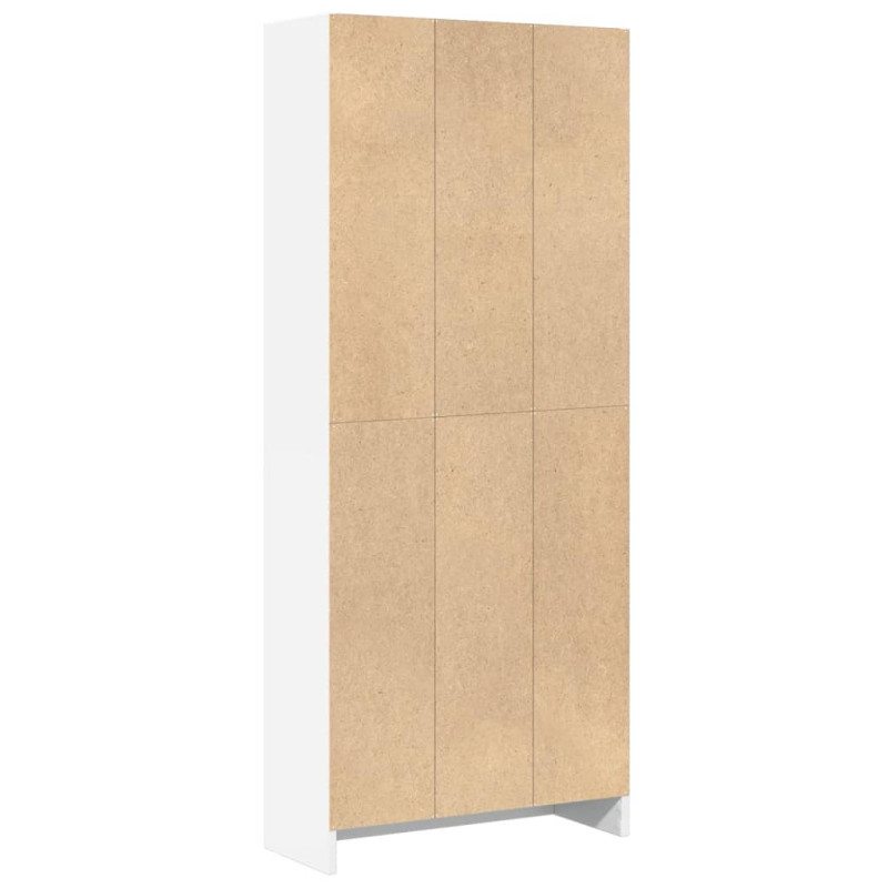 Regał, biały, 60x24x143 cm, materiał drewnopochodny