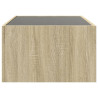 Stolik kawowy z LED Infinity, dąb sonoma, 90x50x30 cm