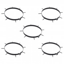Klips Aeratora do Trawnika z Kolcami 5 pcs Czarny Ø 300 mm