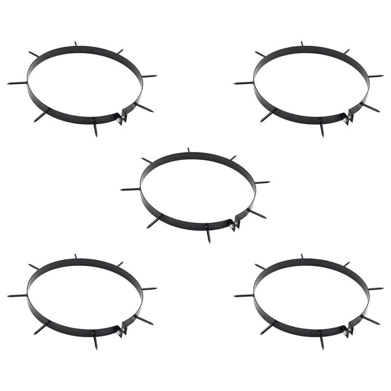 Klips Aeratora do Trawnika z Kolcami 5 pcs Czarny Ø 300 mm