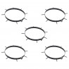 Klips Aeratora do Trawnika z Kolcami 5 pcs Czarny Ø 320 mm