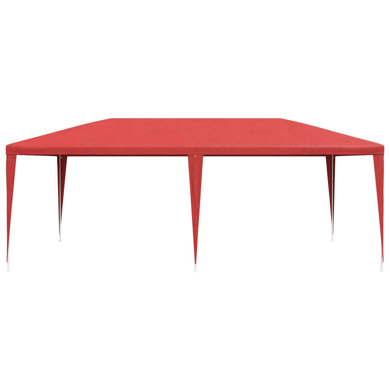 Namiot Imprezowy Czerwony 600 x 300 x 255 cm PE i stal