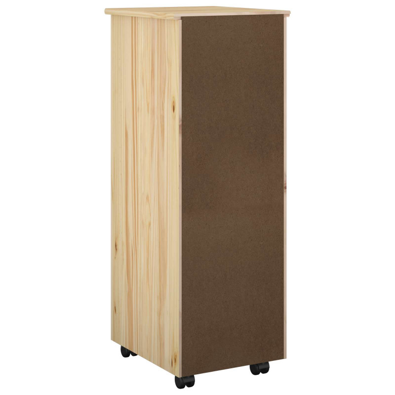 Rolkowa szafka Brązowy 34 x 39 x 93,5 cm Lite drewno sosnowe
